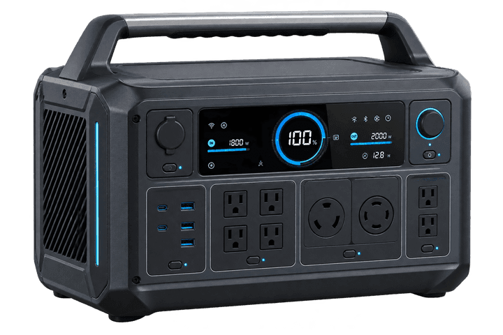 Original illustrative render representing a large portable power station — not an exact photograph of the Anker SOLIX S2000.