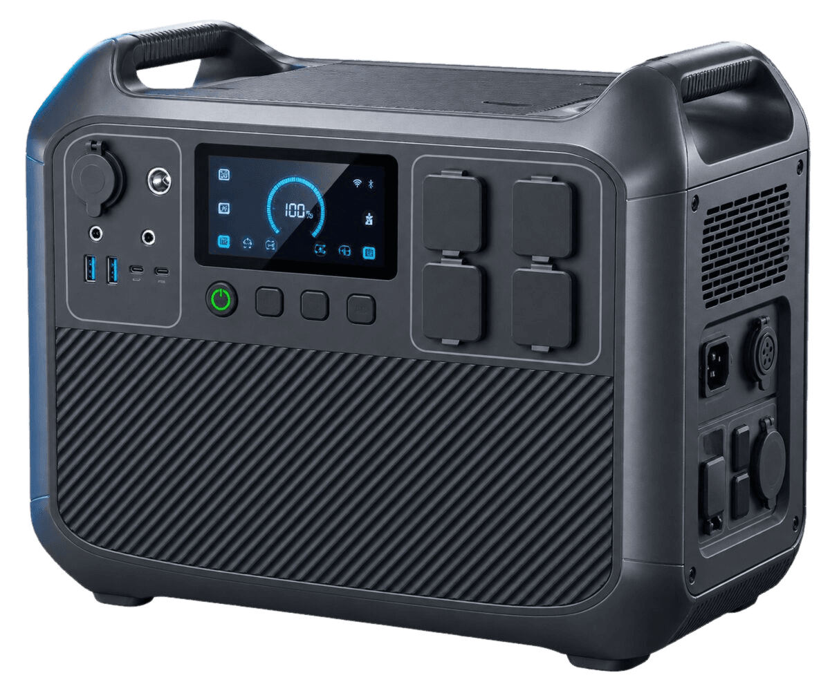 Original illustrative render representing a large portable power station — not an exact photograph of the BLUETTI AC200L.