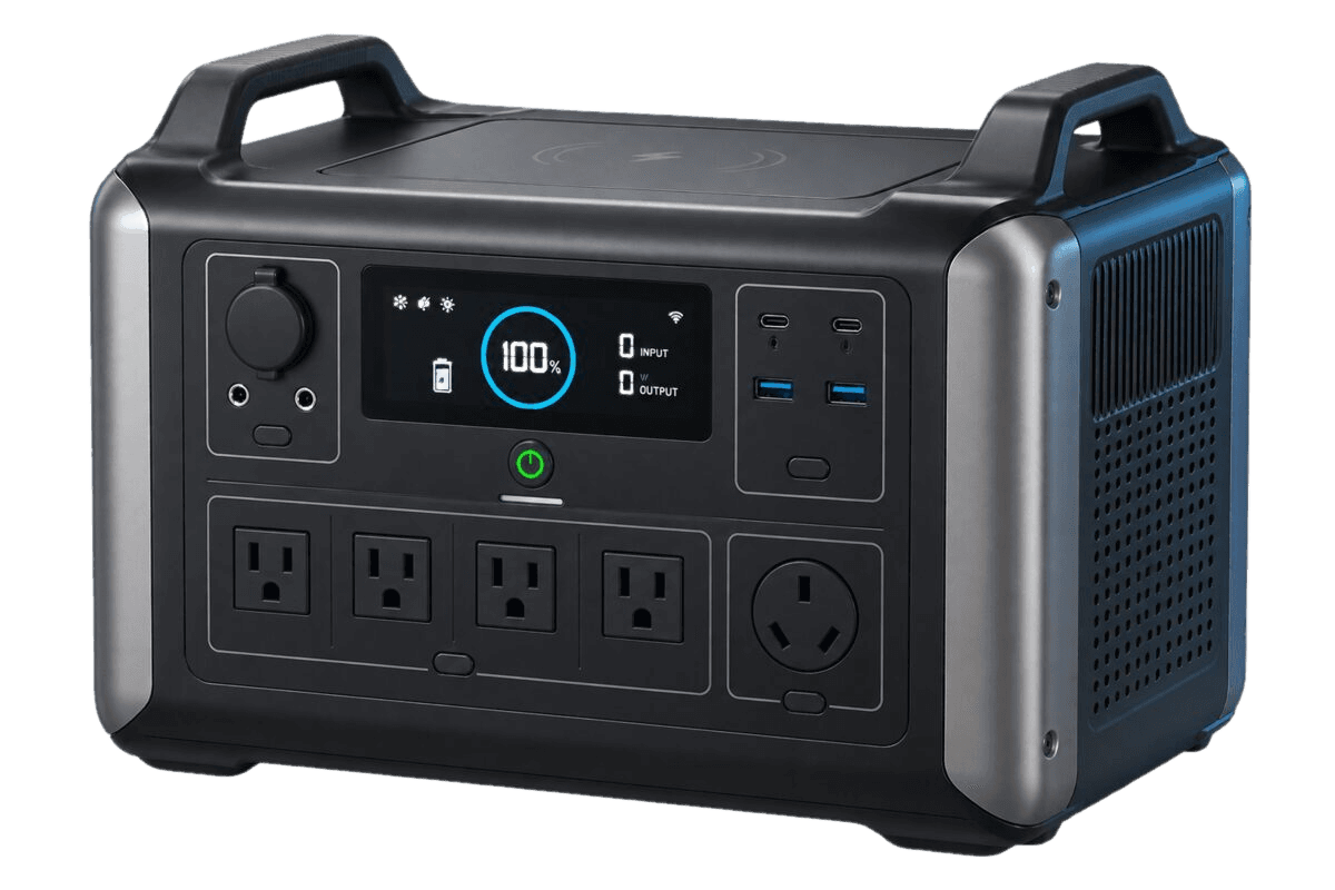 Original illustrative render representing a mid-size portable power station — not an exact photograph of the Goal Zero Yeti 700.