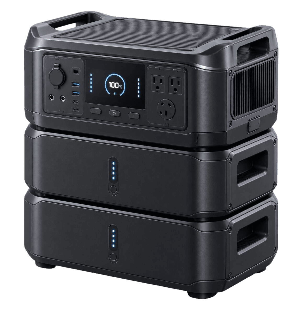Original illustrative render representing a mid-size portable power station — not an exact photograph of the Growatt INFINITY 1300.