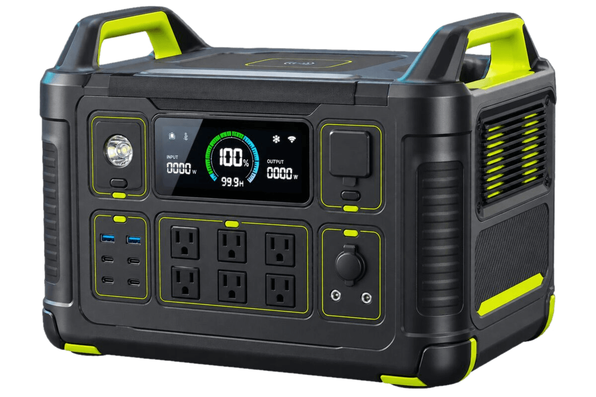 Original illustrative render representing a large portable power station — not an exact photograph of the Growatt INFINITY 1500.