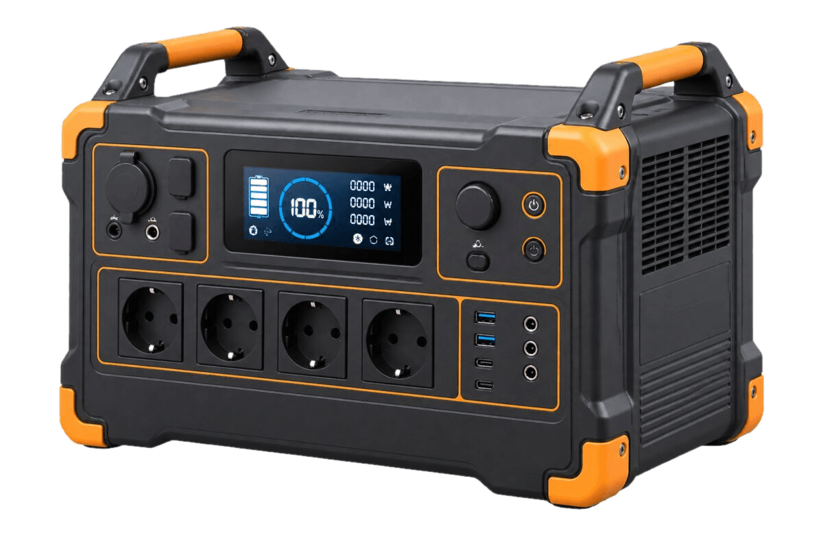 Original illustrative render representing a large portable power station — not an exact photograph of the Jackery Explorer 2000 Plus.