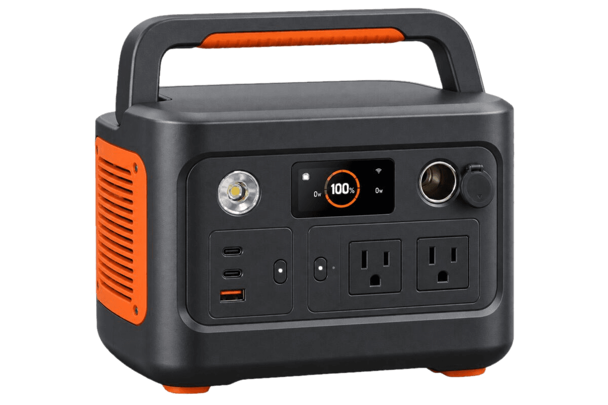 Original illustrative render representing a compact portable power station — not an exact photograph of the Jackery Explorer 300 Plus.